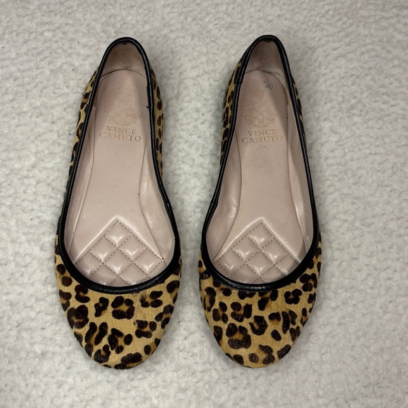 Vince Camuto Women Animal Print Calf Hair Ballet Flats - Picture 1 of 12